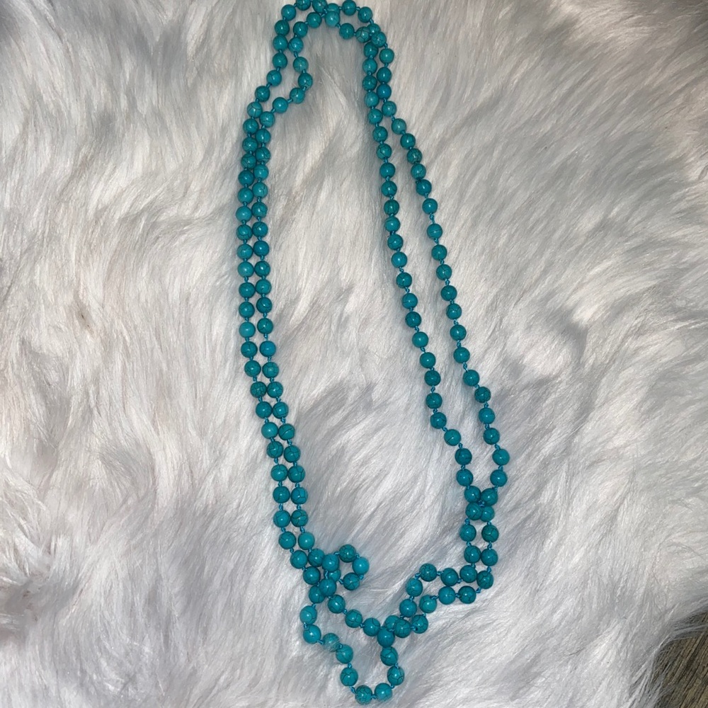 Turquoise wrap necklace